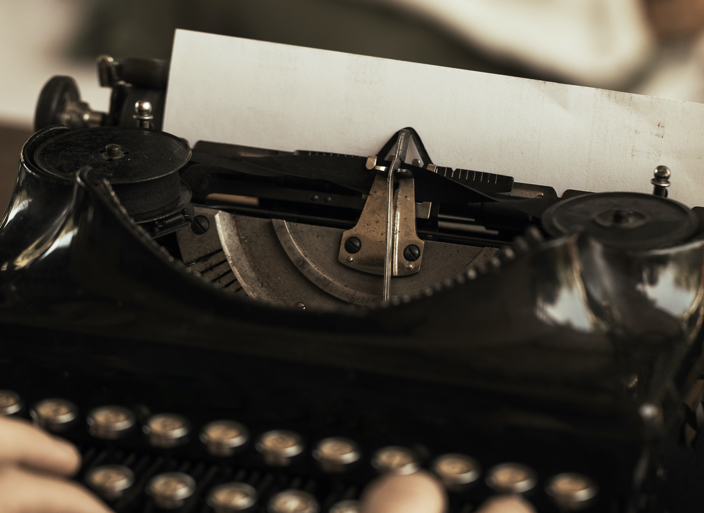 long vs short copy - typewriter